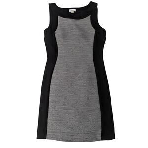 Calvin Klein Bodycon Dress Black & Gray Slimming Women's Size 10